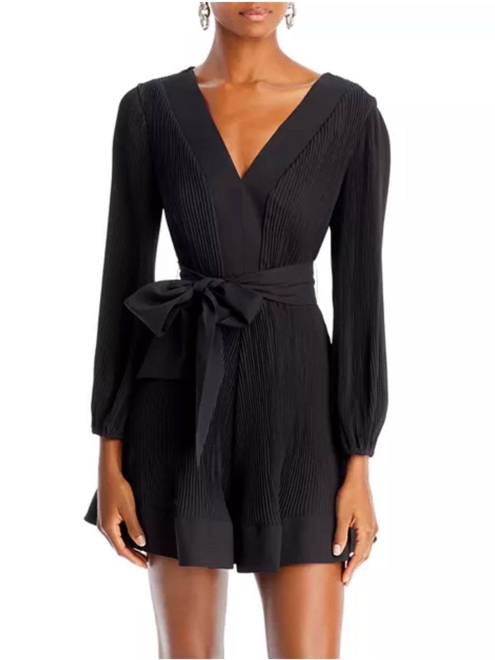 Milly Liv Belted Pleated Dress